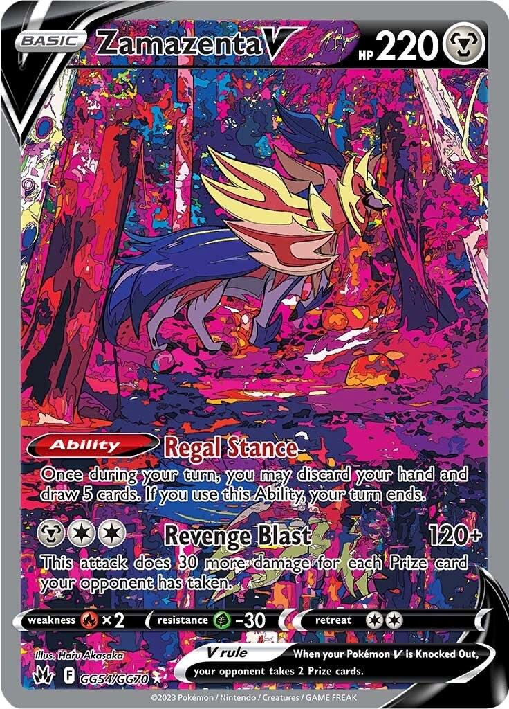 Crown Zenith Zamazenta V Pokémon card